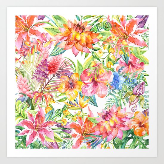 Tropical Burst Art Print