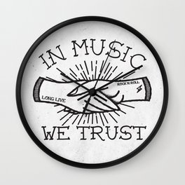 In Music We Trust Wall Clock
