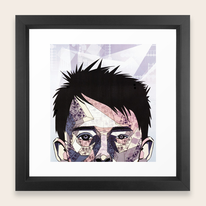 Thom Yorke Framed Art Print By Ajrebecchi Society6
