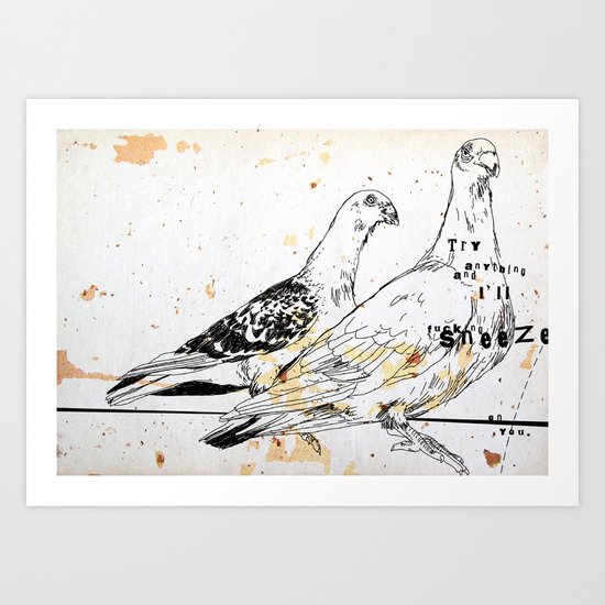 Bird flu Art Print