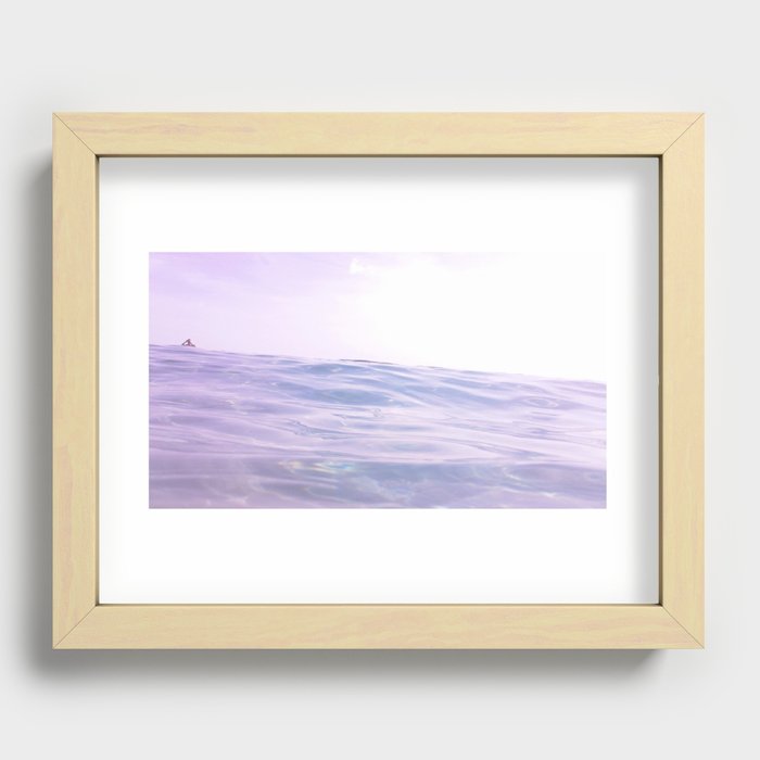 blissful beach Recessed Framed Print