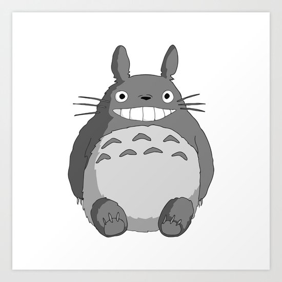 I Love Totoro Art Print