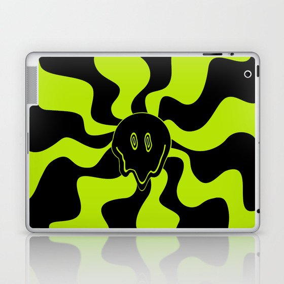 Smile Melt - Lime Green Laptop & iPad Skin
