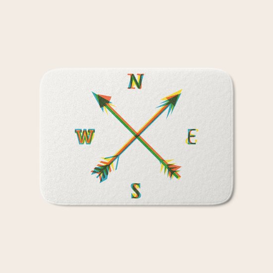Compass Bath Mat