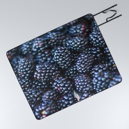 Magnificent Delicious Appetizing Dark Berries Picnic Blanket