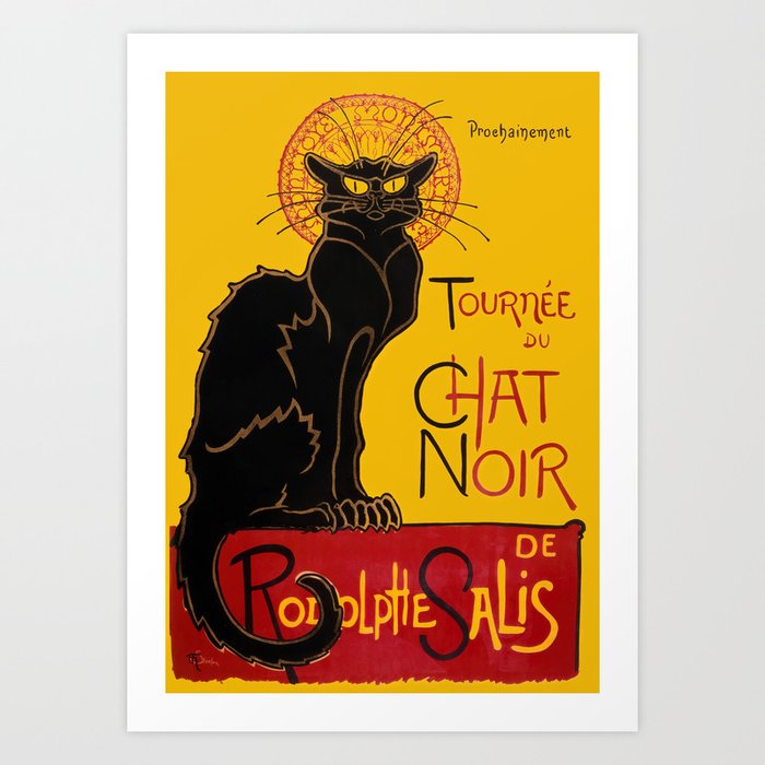 Theophile Steinlen - Le Chat Noir Vintage Poster Art Print