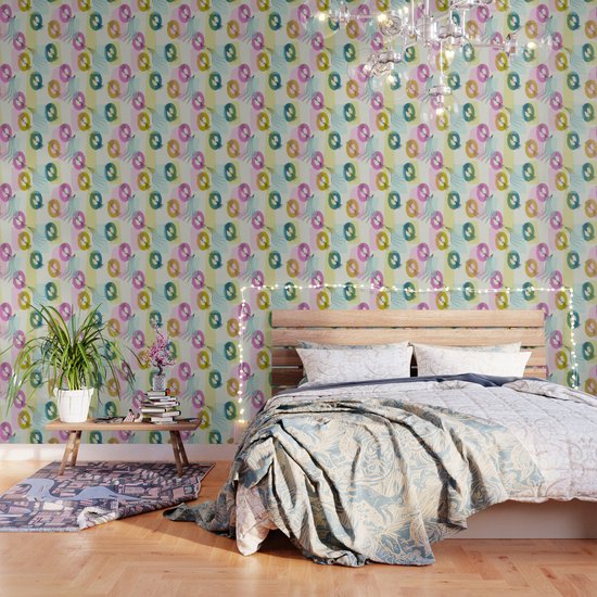 Fake 50s Pattern Wallpaper By Mirimo Society6
