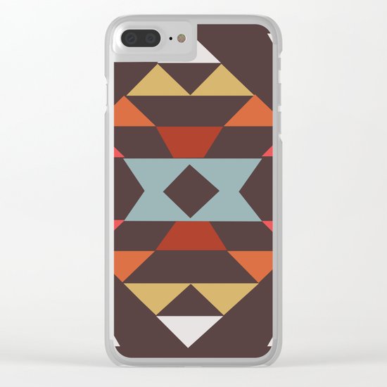 American Native Pattern No. 44 Clear iPhone Case