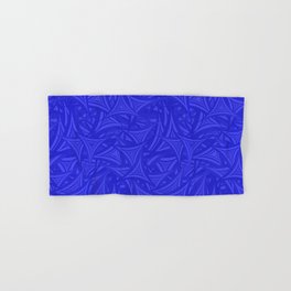 Blue Triangles Pattern Design Hand & Bath Towel