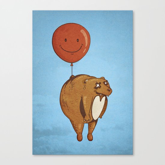 Float On, Bear, Float On Canvas Print