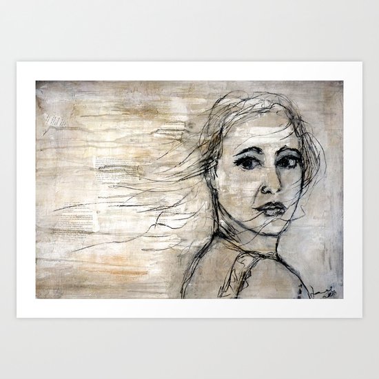 look back Art Print