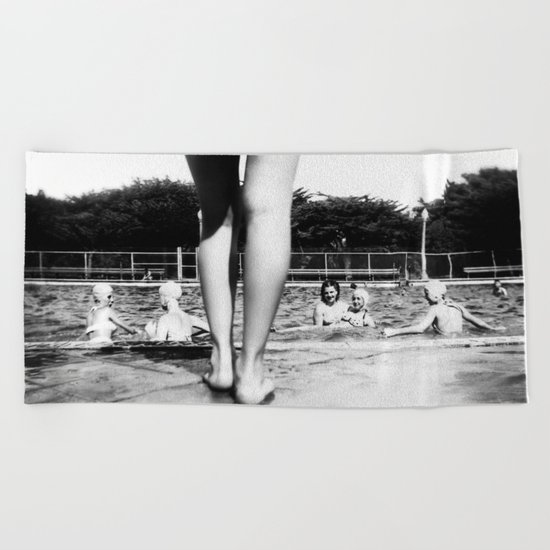 A Day At The Pool Beach Towel