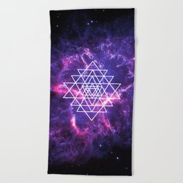 Violet Flame Beach Towel