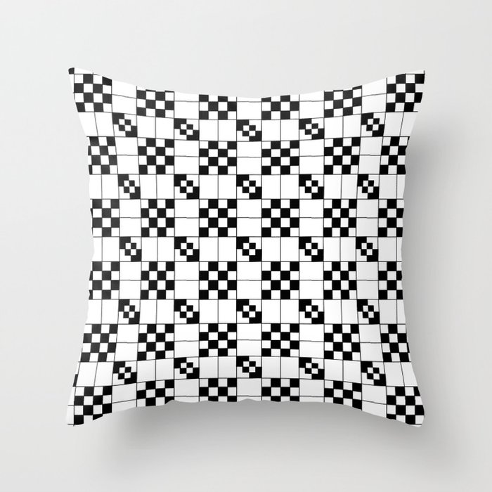 optical pattern 26 Throw Pillow