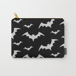 Halloween Bats Black & Grey Carry-All Pouch