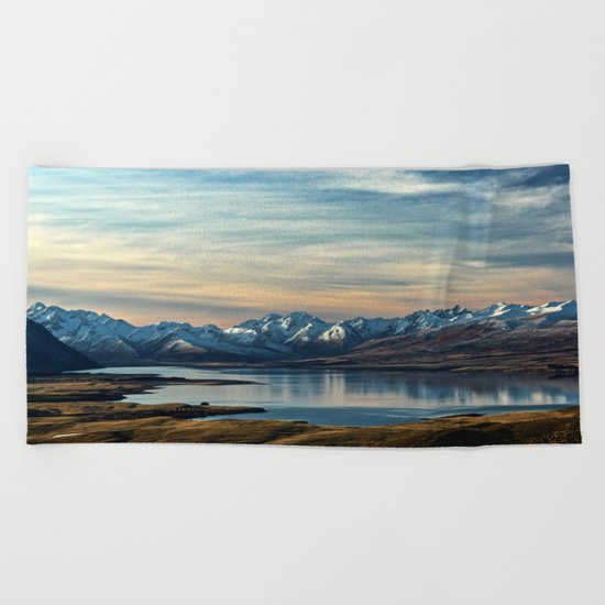 Over The Mountains Beach Towel