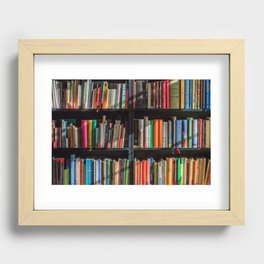 library books Recessed Framed Print
