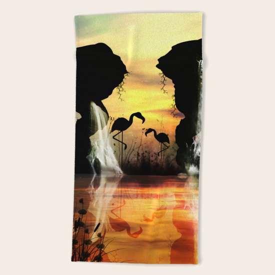 Flamingo Beach Towel