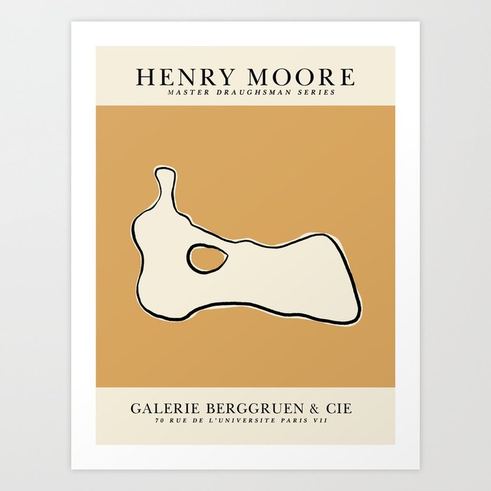 Poster-Henry Moore 3. Art Print