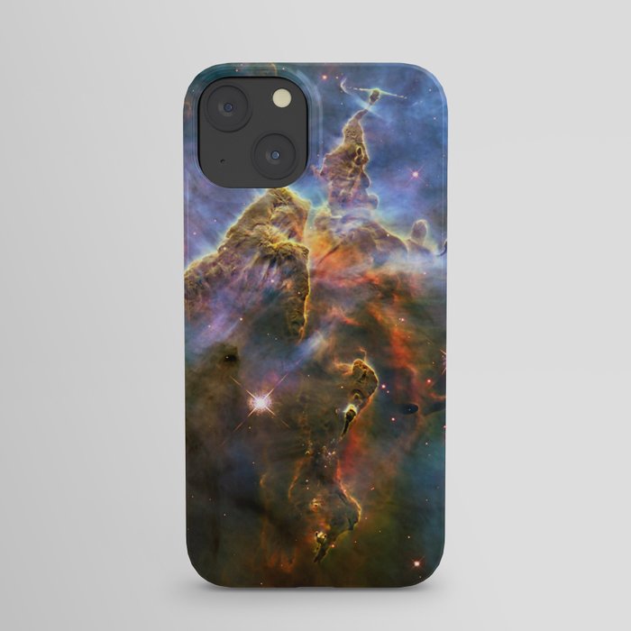 Mystic Mountain (a region in the Carina Nebula)(NASA/ESA Hubble Space Telescope) iPhone Case