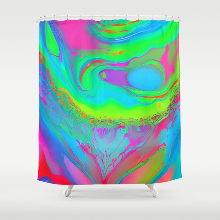 Liquid Background Pattern Shower Curtain