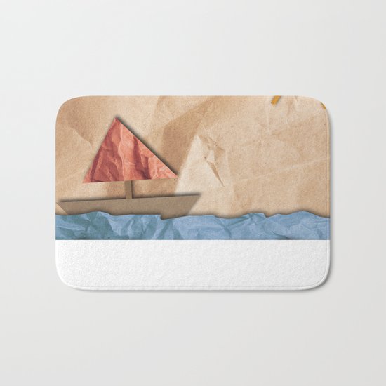 Paper Sea Bath Mat