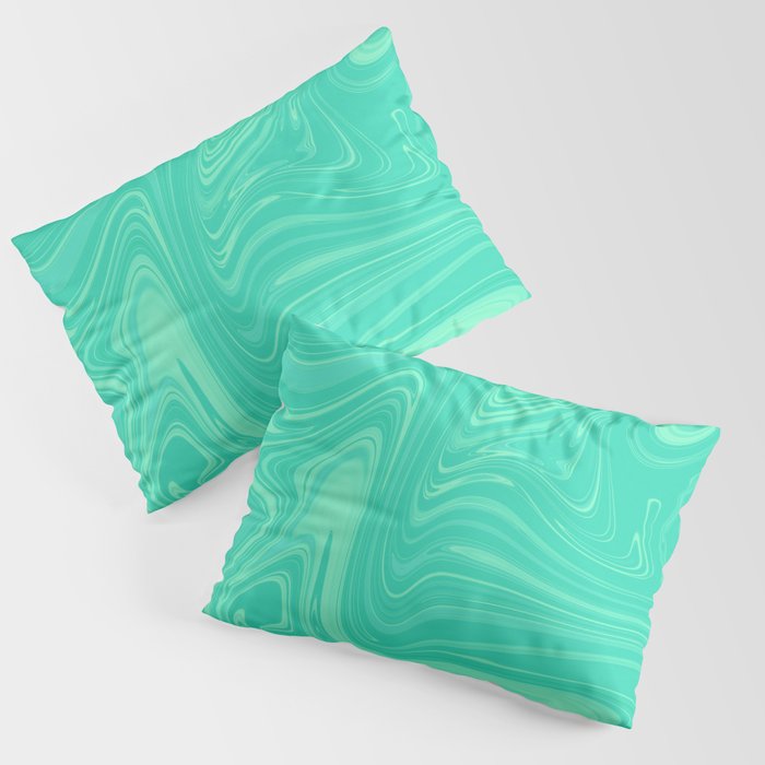 Green Abstract Pillow Sham