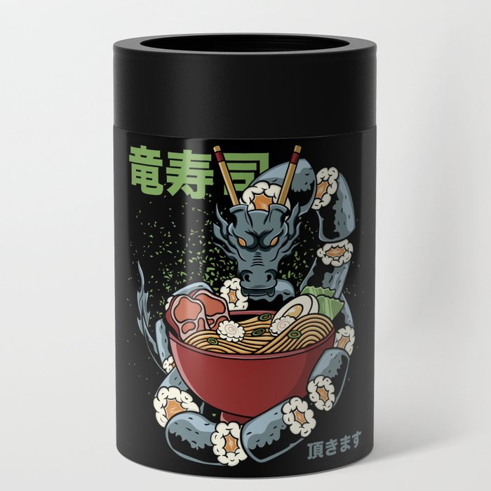 Kawaii Sushi Dragon Roll Japanese Ramen Anime Can Cooler