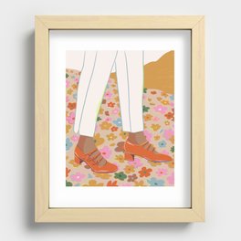 Thinking on Florals II Recessed Framed Print