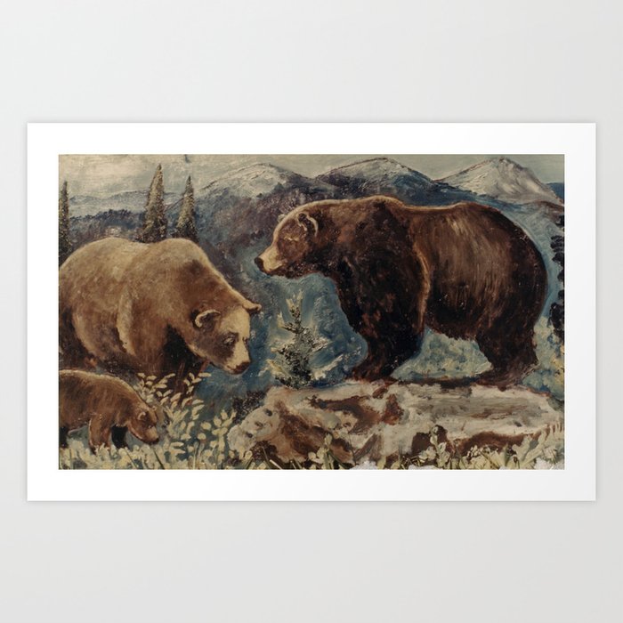 Bear Family Art Print By Sundustdoodles Society6