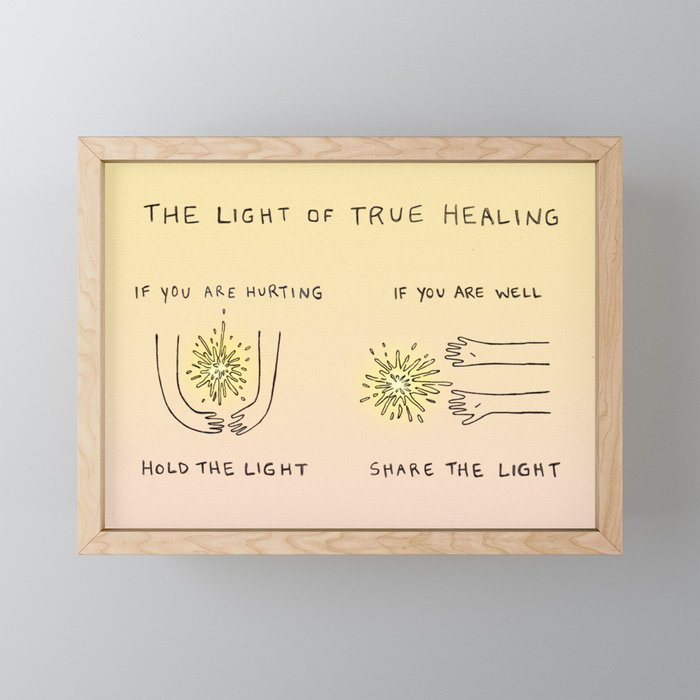 The Healing Light  Framed Mini Art Print