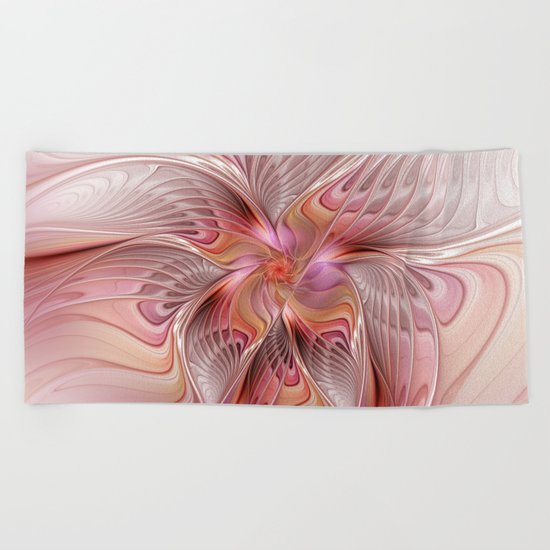 Abstract Butterfly, Fantasy Fractal Beach Towel