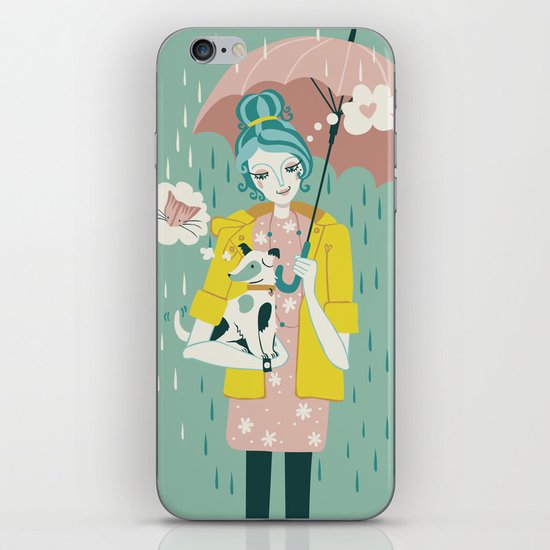 Walking the Dog iPhone & iPod Skin
