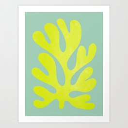 Lime & Sea Green: Matisse Paper Cutouts 06 Art Print