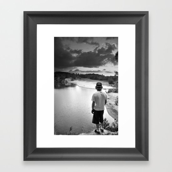 A Humble Bikers Adventure Framed Art Print