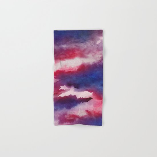 Clouds - abstract watercolor 01 Hand & Bath Towel