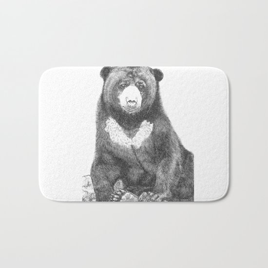 Malayan Sun Bear (Beruang Madu) Bath Mat