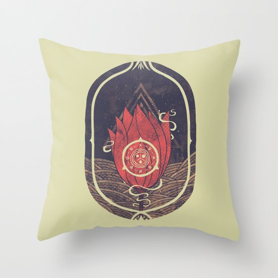 Pulsatilla Patens Throw Pillow