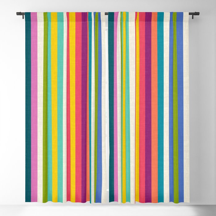 stripe pop 1 Blackout Curtain