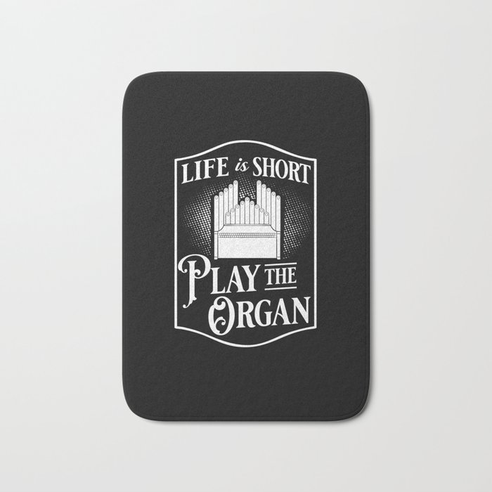 Pipe Organ Piano Organist Instrument Music Bath Mat