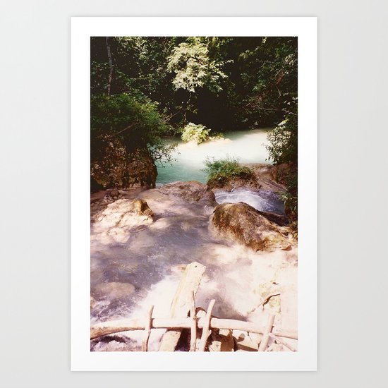 Kanchanburi TH - Erawon Waterfalls Art Print
