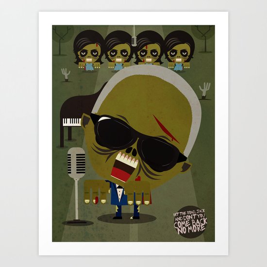 Ray Charles Zombie Art Print