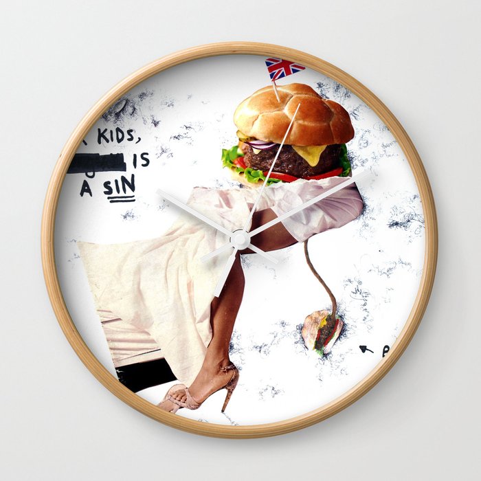 Burgery is a Sin Wall Clock
