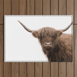 Highland Cow #5 #wall #art #society6  Outdoor Rug