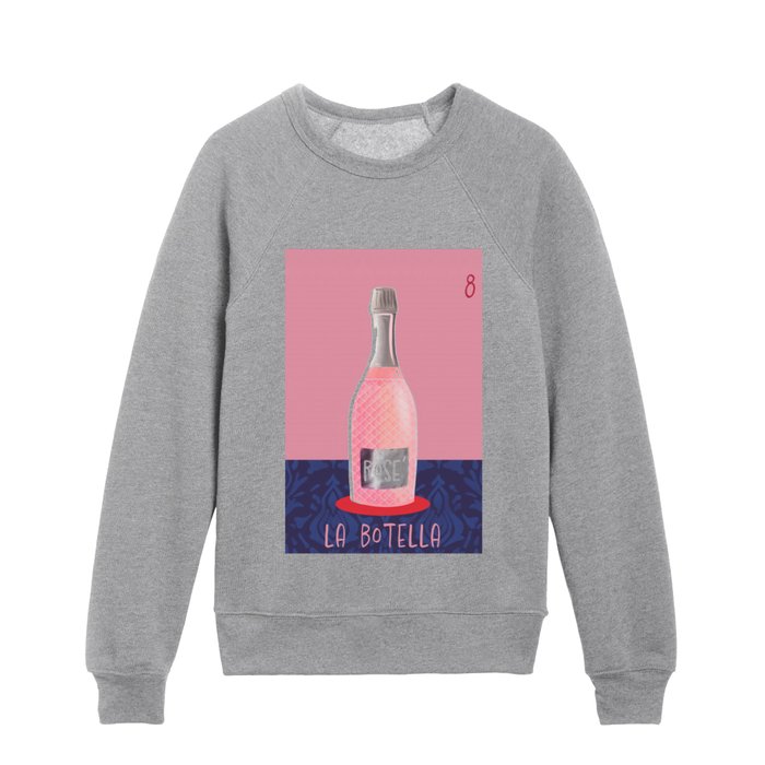 8 La Botella The Champagne Bottle Kids Crewneck