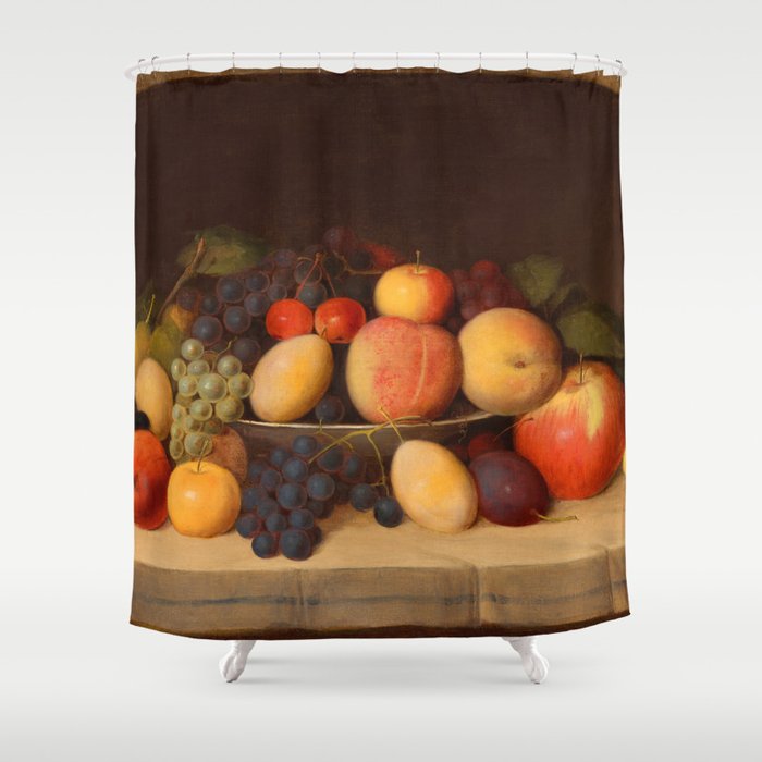 Fruit Still Life, 1849 by Robert Seldon Duncanson Shower Curtain