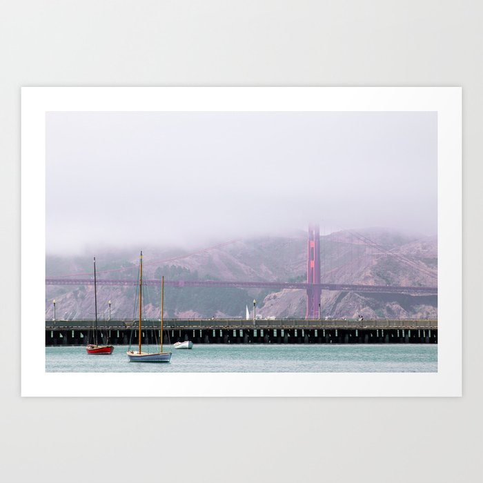 San Francisco Bay, Golden Gate View Art Print