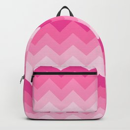 Hot Pink Chevron Ombre Fade Backpack