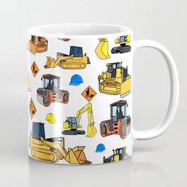 Construction Vehicles Pattern Mug