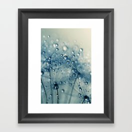 Dandy Blue Shower Framed Art Print